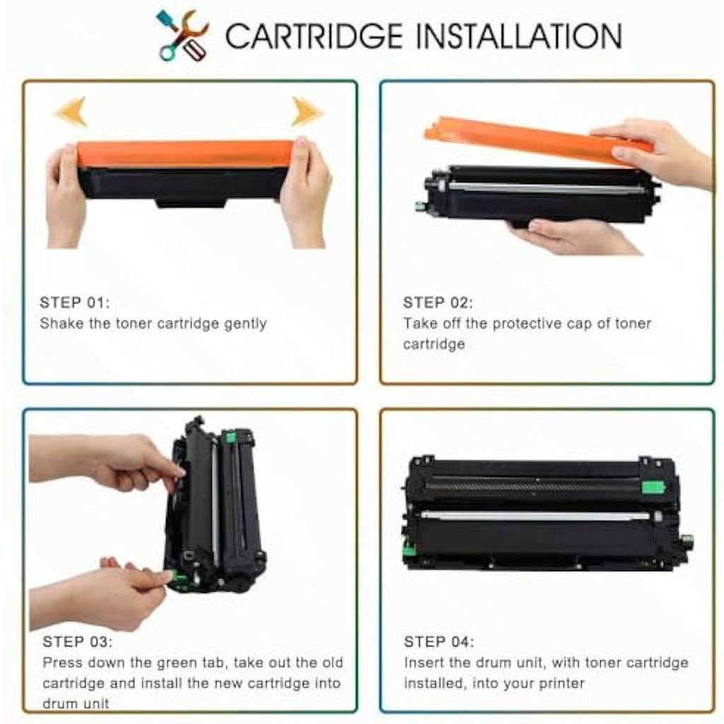 Cool Toner TN247 TN243 Compatible Toner Cartridges for Brother - 4 Pack