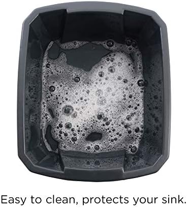 CleanPEAK 10L Washing Up Bowl – Grey Durable Kitchen Sink Basin