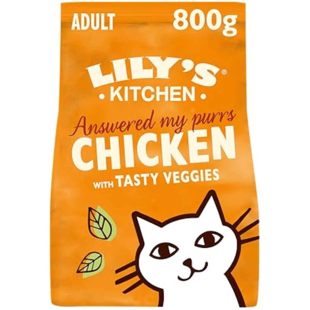 Lily's Kitchen Grain-Free Chicken & Veggies Dry Cat Food - 4 x 800g
