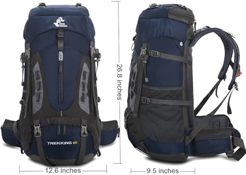 60L Hiking Backpack – Waterproof Lightweight Travel Daypack