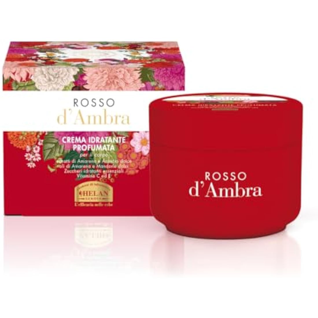 Helan Amber Red Moisturizing Body Cream – Dry Skin Vitamin C & E