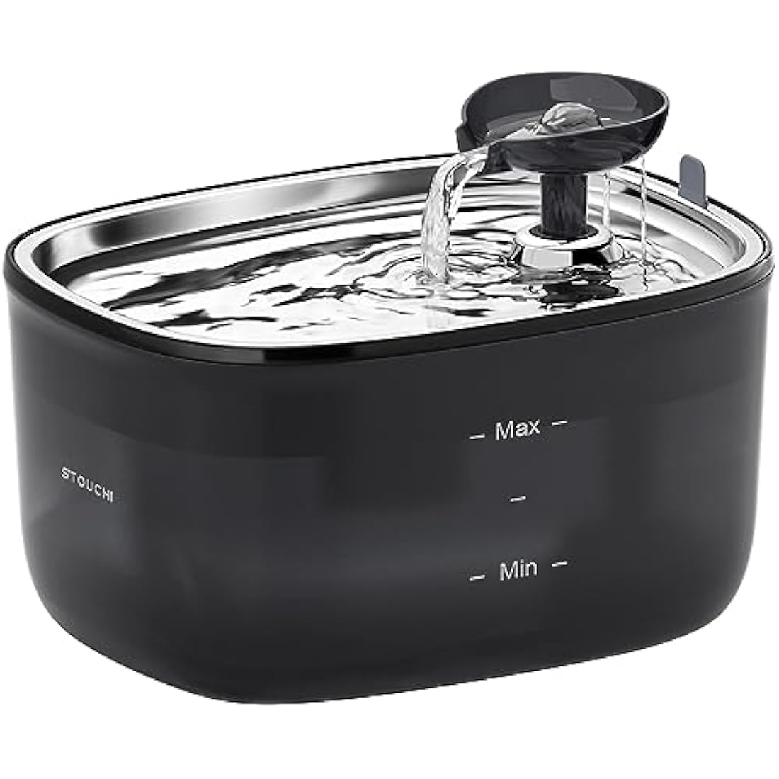 Stouchi 2.5L Cat Water Fountain | Ultra Quiet Stainless Steel Pet Bowl