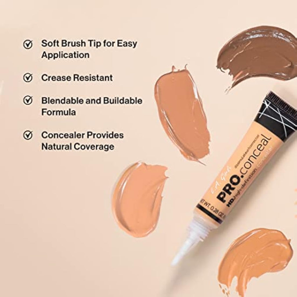 L.A. Girl Pro Conceal HD Concealer – Medium Bisque Full Coverage 8g