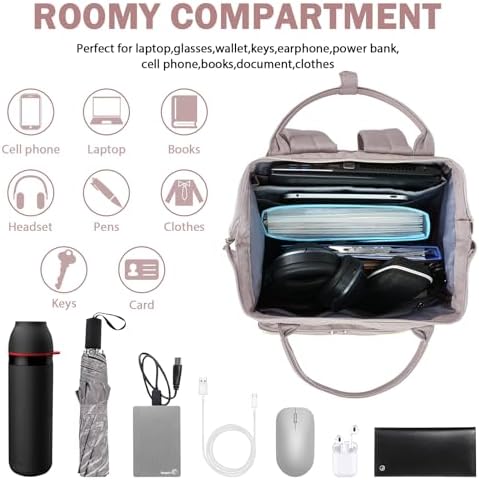 VANKEAN 17.3 Inch Laptop Backpack | Waterproof RFID Travel Daypack