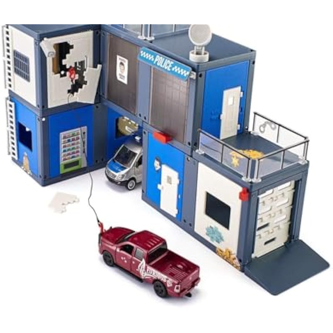Siku 5510 World Police Station Playset with Light & Sound – Multicolour