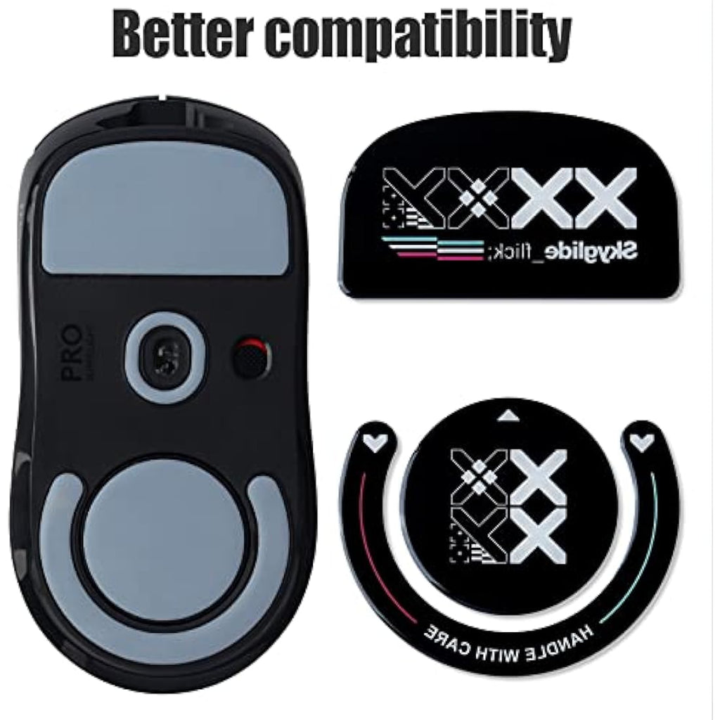 JakeTsai Glass Mouse Skates for Logitech G Pro X Superlight – White