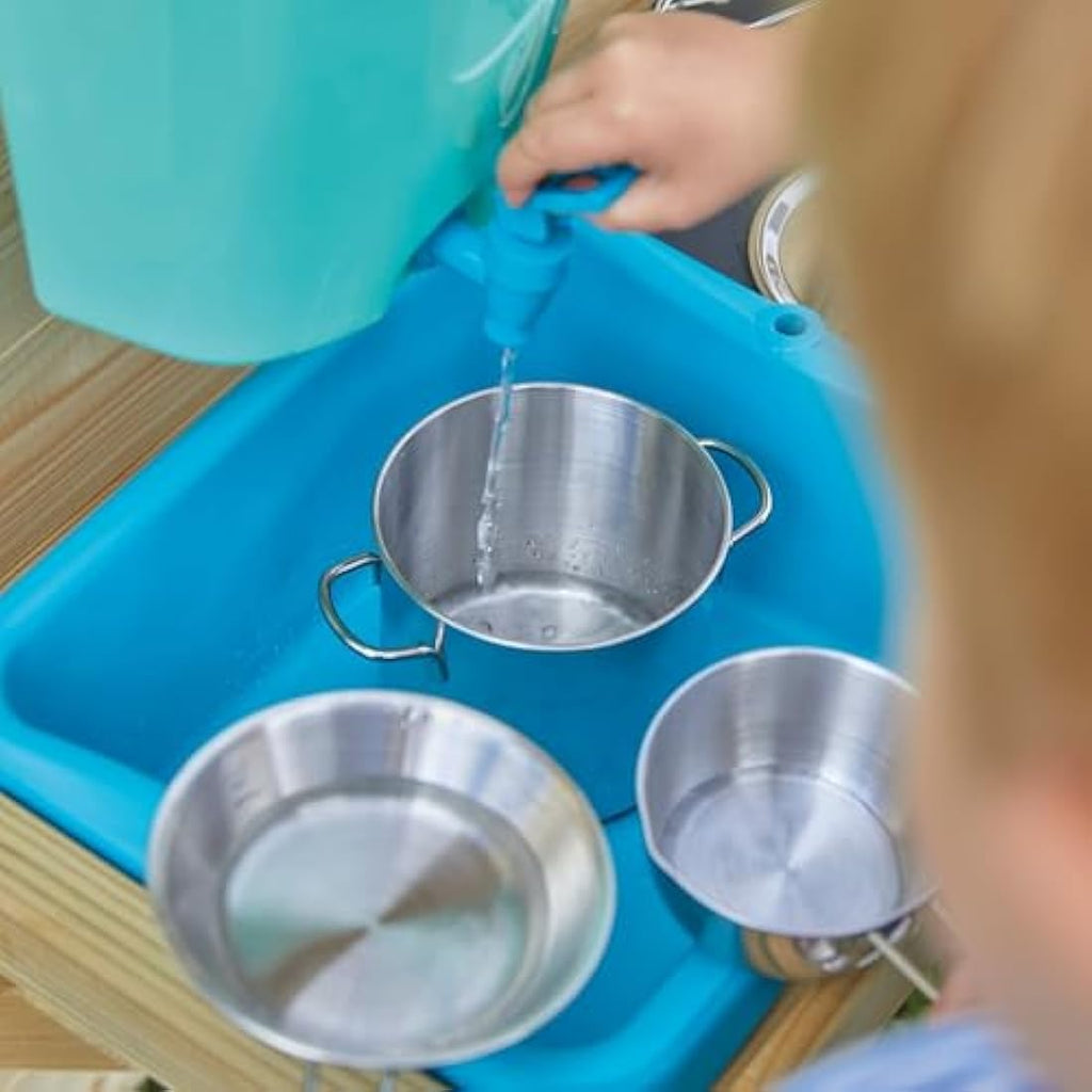 TP Toys Wooden Mud Kitchen - Outdoor Sensory Play Set for Kids