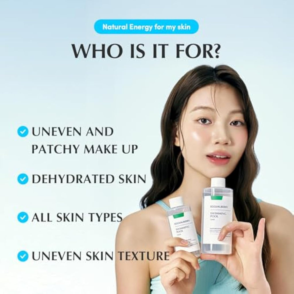 Eqqualberry Swimming Pool Face Toner | 300ml Hydrating Pore Control