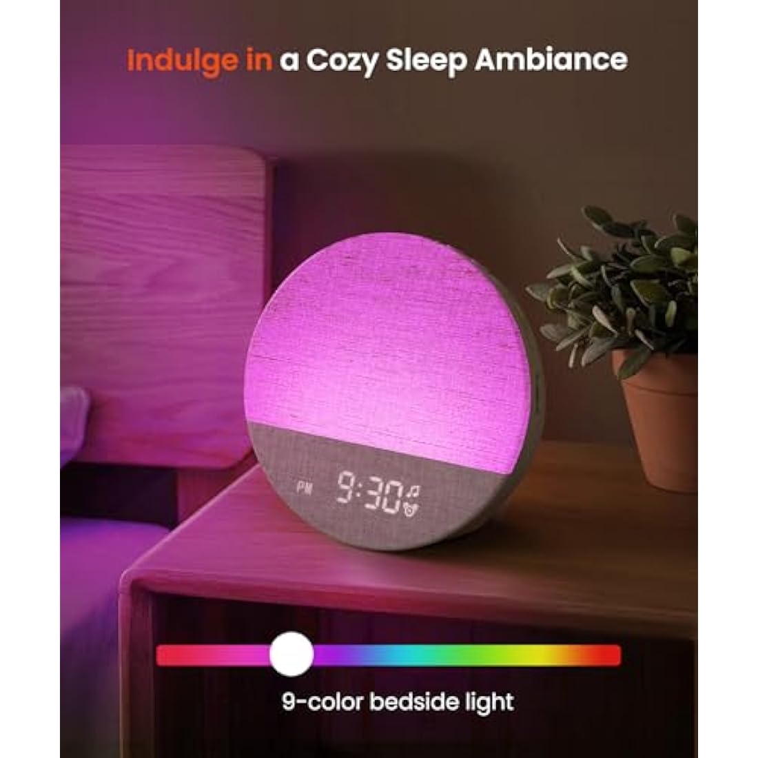 Dreamegg Sunrise 1 Alarm Clock | White Noise Machine & Wake Up Light