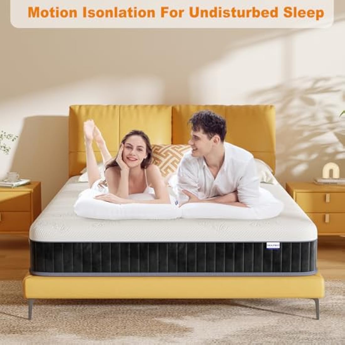 Molphit Small Double Hybrid Mattress | 10 Inch Memory Foam & Pocket Spring