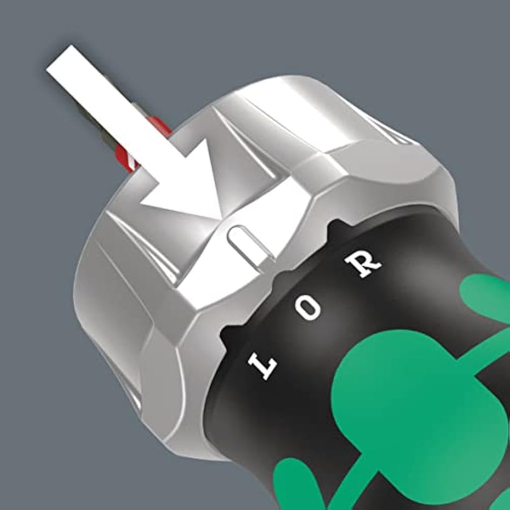 Wera Kraftform Kompakt Stubby Ratchet Screwdriver with 6-Piece Bit Magazine