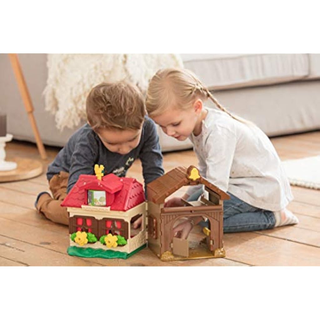 Dickie Toys Happy Farm House Playset with Tractor, Light & Sound