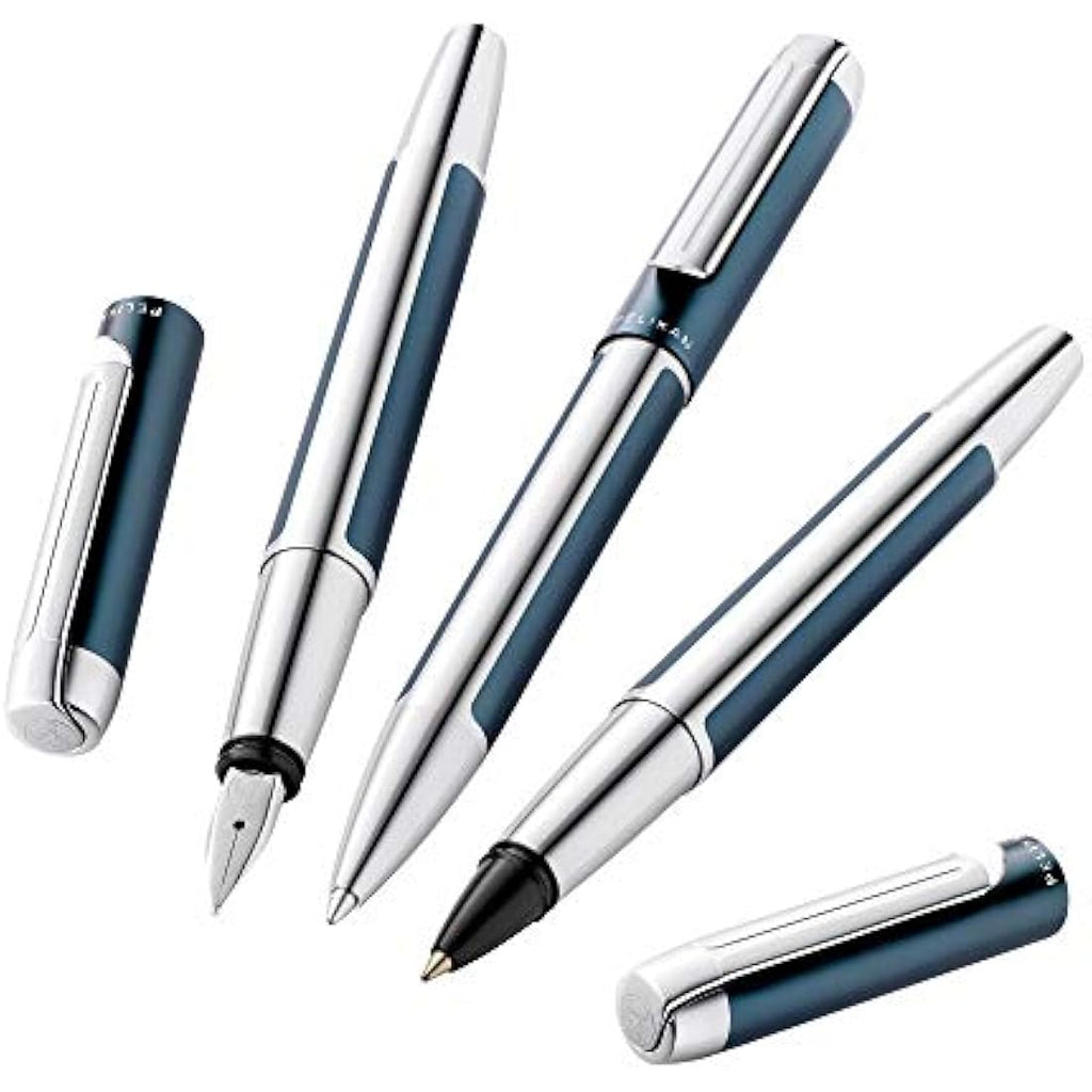 Pelikan Pura Ballpoint Pen – Petrol Blue with Large Capacity Refill
