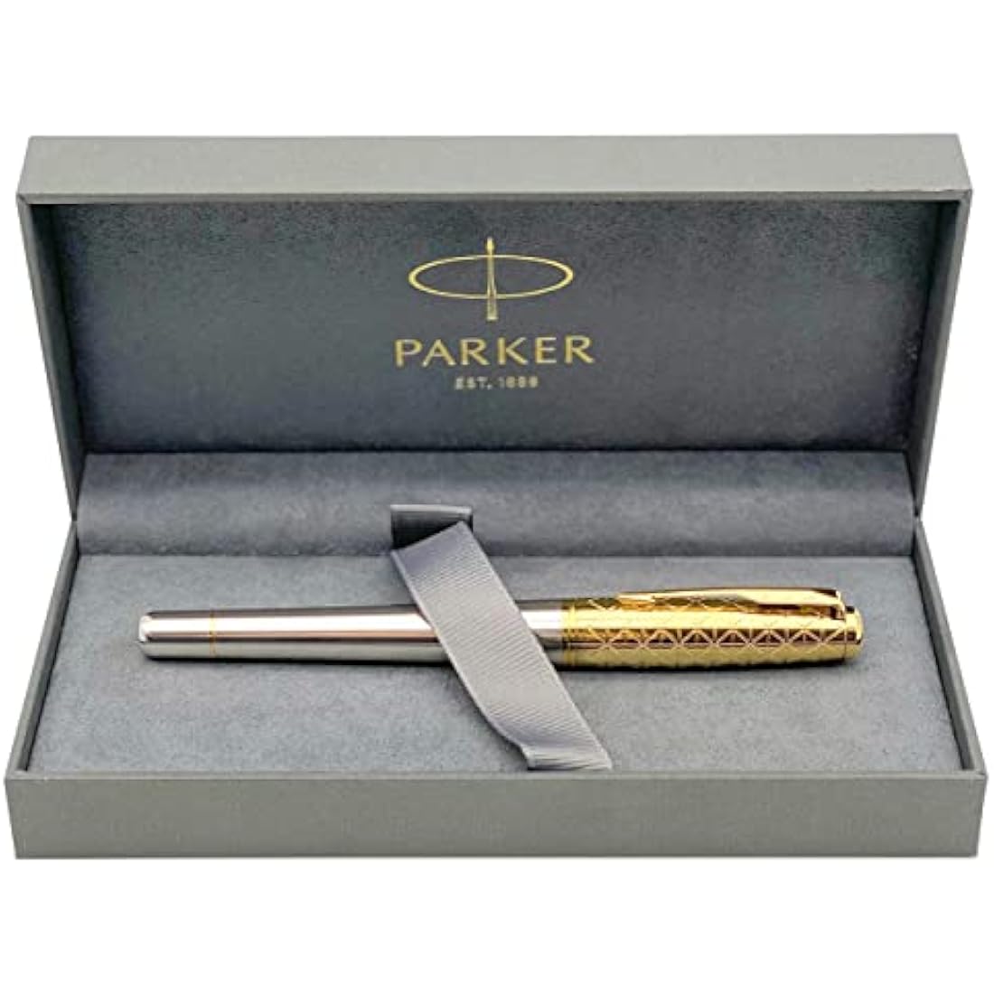 Parker Urban Premium Fountain Pen | Aureate Gold & Metal | Medium Nib