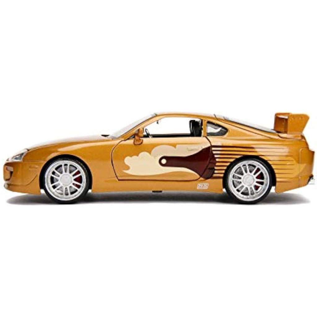 Jada Fast and Furious 1:24 '95 Toyota Supra Diecast Model Car - Gold
