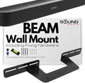 Soundbass Soundbar Mount for Sonos Beam Gen 1 & 2 | Steel Wall Bracket