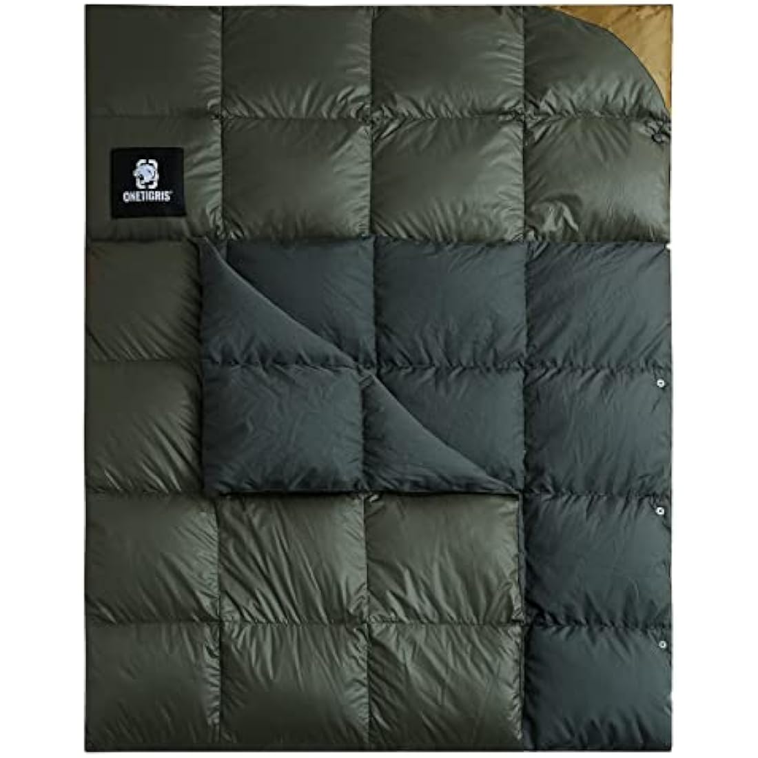 OneTigris Down Camping Blanket | Packable 600 Fill Power Puffy Quilt