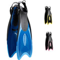 Cressi Palau LAF Adjustable Snorkeling Fins | Long Blade Open Heel