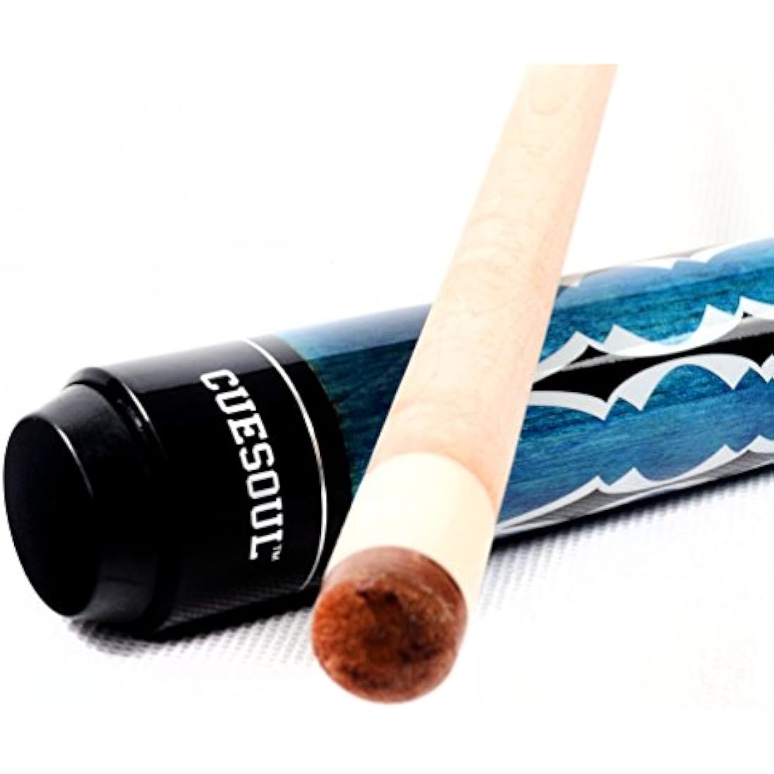 CUESOUL 58" Maple Pool Cue Stick Set | 2 Cues with 2x2 Hard Case