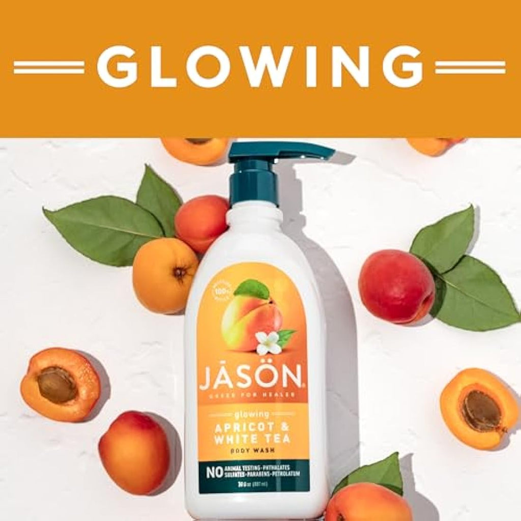 Jason Natural Apricot Body Wash – Moisturizing Vitamin E Cleanser 887ml