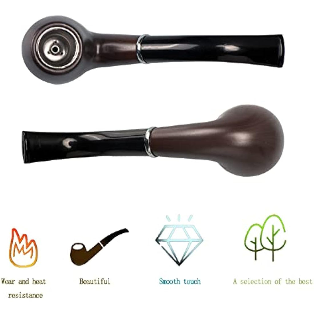 Handmade Pear Wood Tobacco Pipe – 9mm Filter Smoking Set