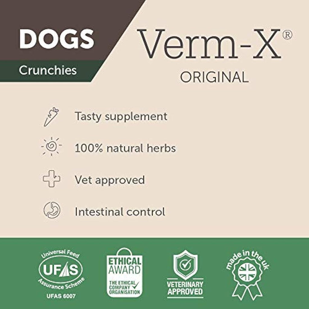 Verm-X Natural Dog Treats | Herbal Intestinal Hygiene & Gut Support