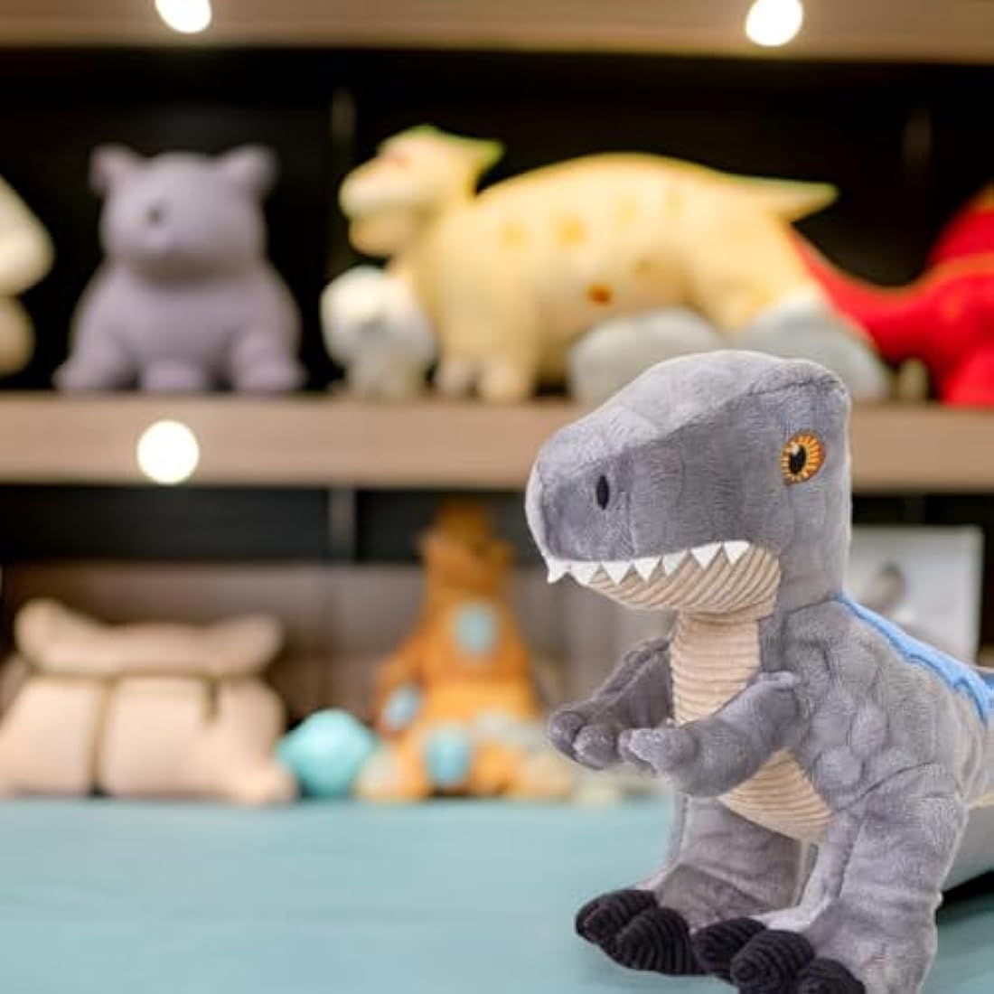 Deluxe Paws Raptor Dinosaur Plush – 100% Recycled Eco-Friendly Soft Toy