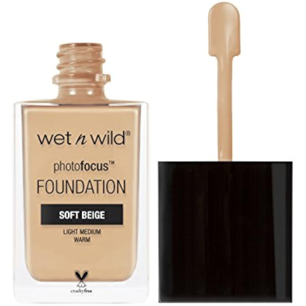 Wet n Wild Photo Focus Matte Liquid Foundation – Soft Beige, 30ml