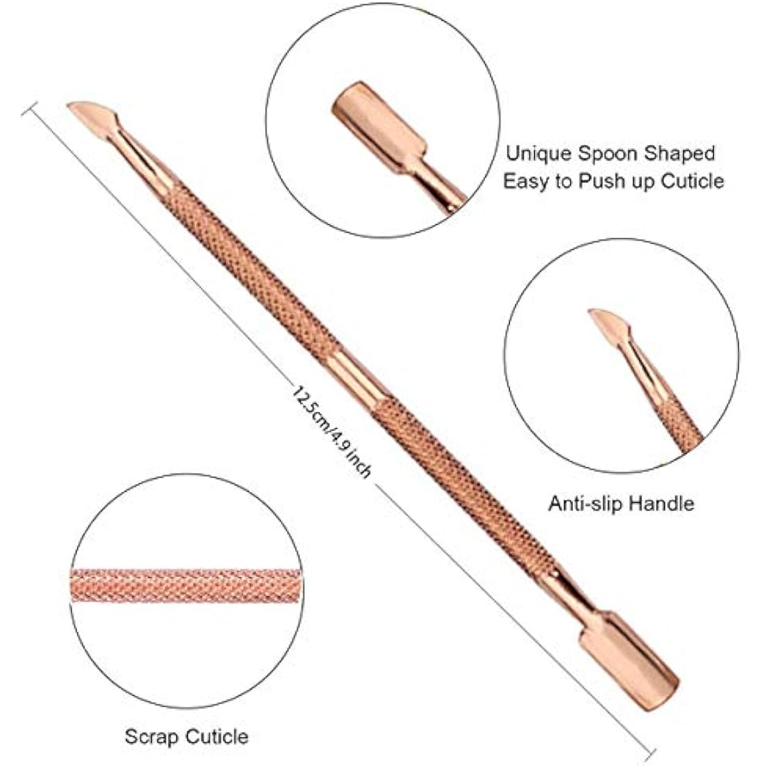 Jolof Store Cuticle Nipper and Pusher Set – Stainless Steel Manicure Kit