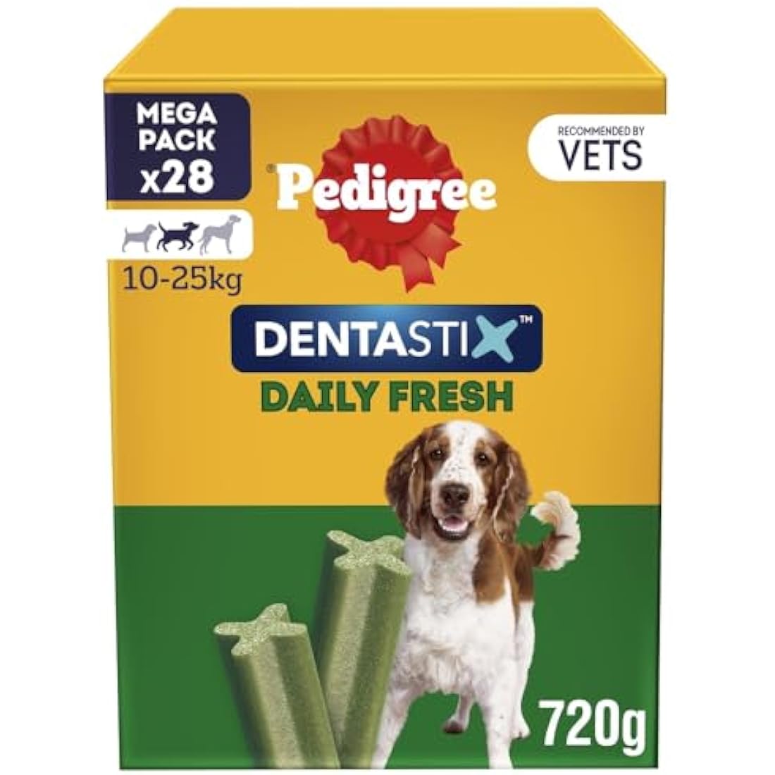 Pedigree Dentastix Fresh Dental Dog Chews for Medium Dogs – 112 Sticks