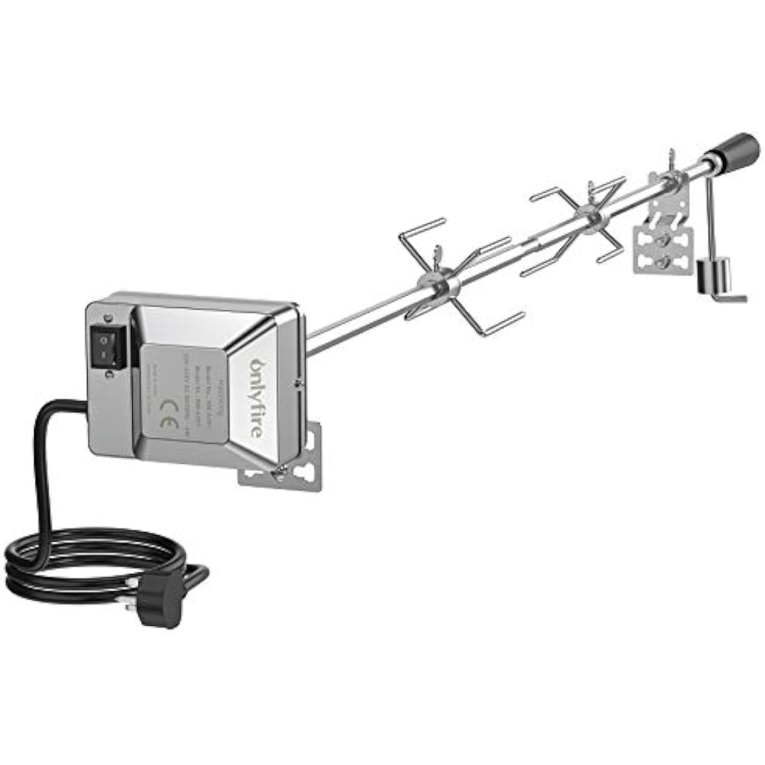 Onlyfire Universal Gas Grill Rotisserie Kit | 114cm Heavy Duty Hex Rod