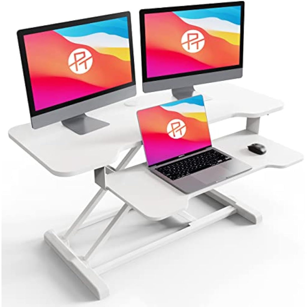 PUTORSEN 36" Standing Desk Converter | Height Adjustable Sit Stand Riser