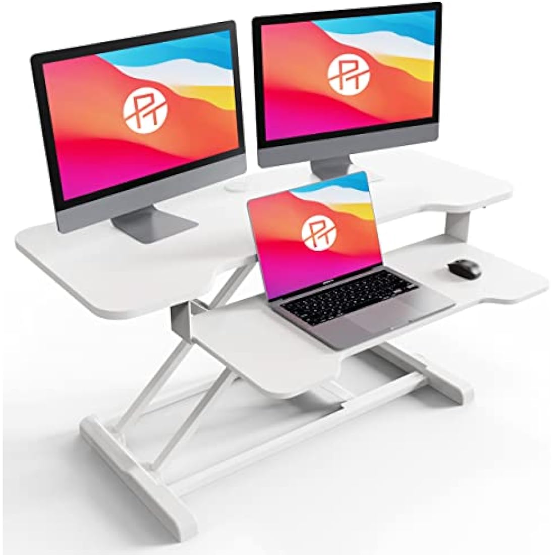 PUTORSEN 36" Standing Desk Converter | Height Adjustable Sit Stand Riser