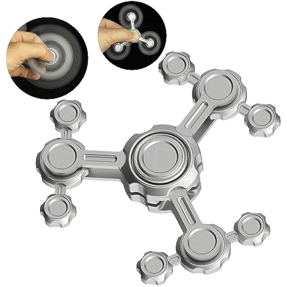 Metal Gear Fidget Spinner – Retro Desk Toy for Stress Relief