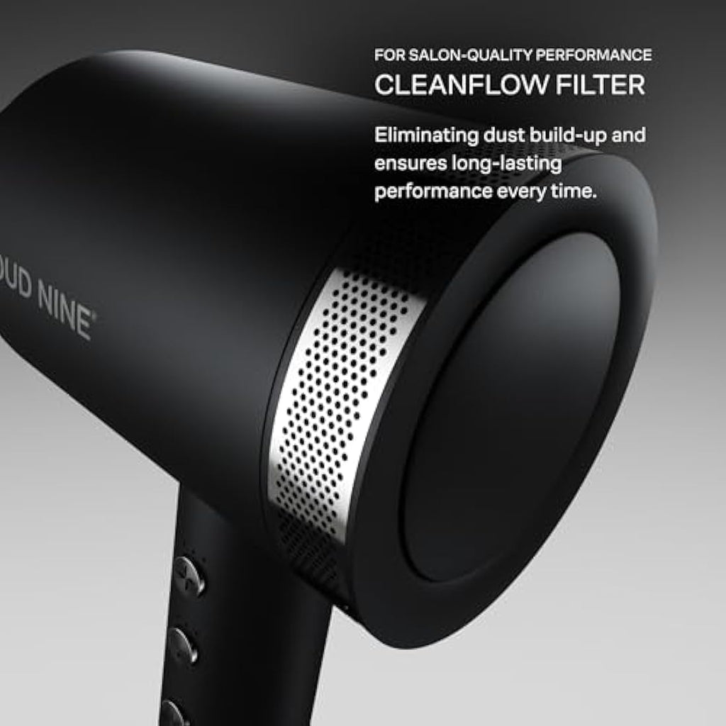 CLOUD NINE Airshot Pro Hair Dryer | 1600W Eco-Precision Motor & Diffuser
