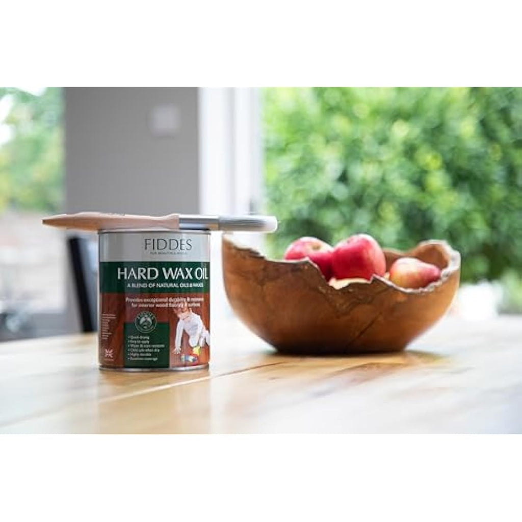 Fiddes Hard Wax Oil Satin Finish - Clear Wood Floor Sealant, 250ml