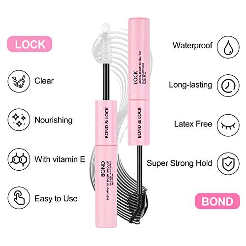 Jolof Store Lash Bond and Seal | Waterproof Cluster Eyelash Glue – 48H Hold
