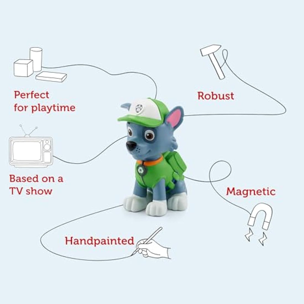 Tonies Paw Patrol Rocky Audio Character – Screen-Free Kids Audiobook