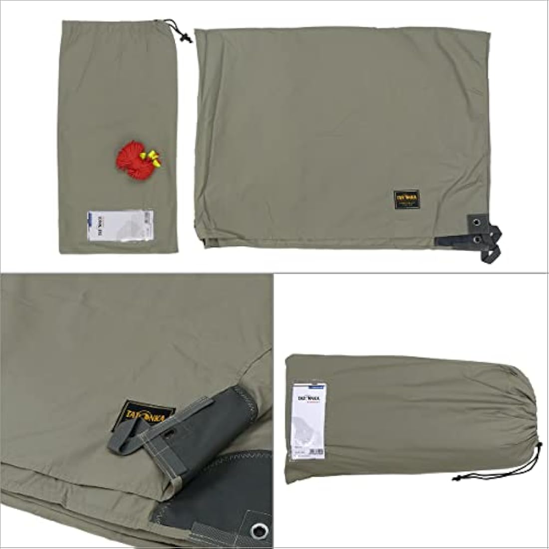 Tatonka Tarp 1 TC – Polycotton Camping Shelter (425 x 445 cm) – Beige