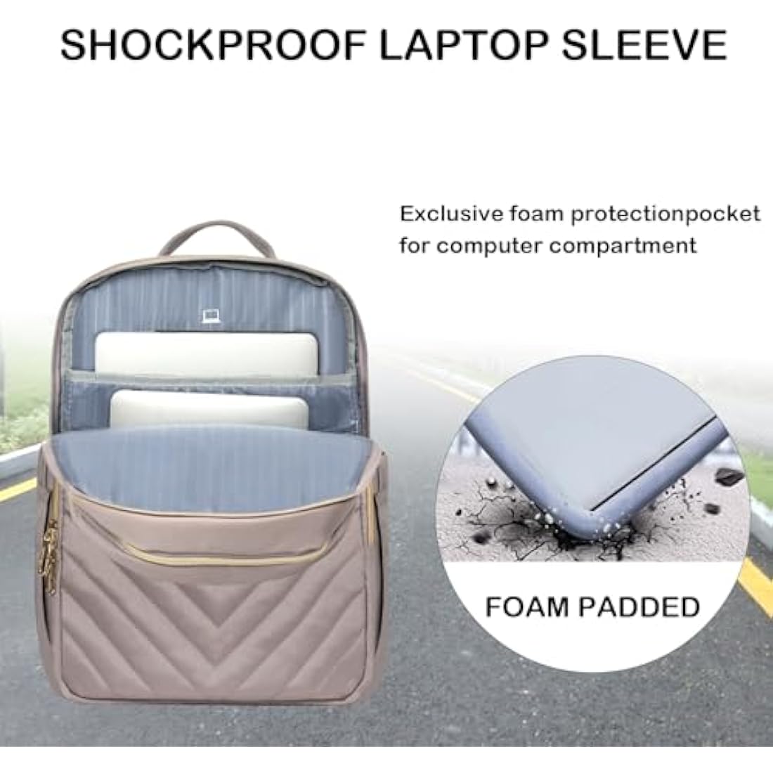 VANKEAN 15.6 Inch Laptop Backpack for Women – Waterproof USB Travel Bag