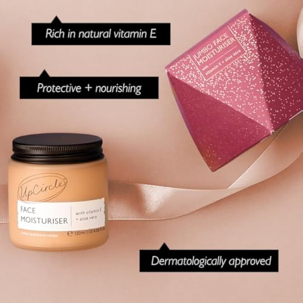 UpCircle Argan Powder Face Moisturiser – Natural Vegan Day Cream 120ml