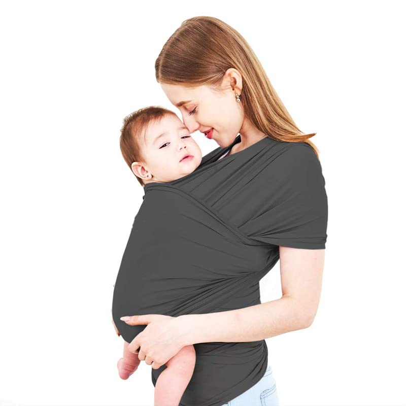 Tyafzzn Ergonomic Baby Sling – Soft Cotton Hands-Free Carrier (Black)