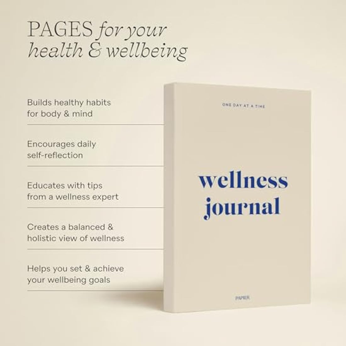 Papier Joy Wellness Journal – 12-Week Mindfulness & Gratitude Tracker
