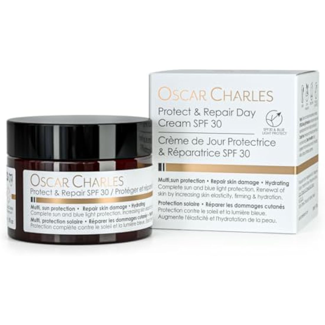 Oscar Charles SPF 30 Moisturiser | Hyaluronic Acid & Vitamin C Cream