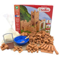 Teifoc Small Castle Real Brick Building Kit - 200 Piece STEM Toy