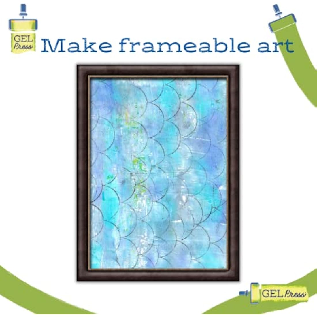 Gel Press A4 Monoprinting Plate – Reusable 21 x 29.7 cm Gel Printing Plate