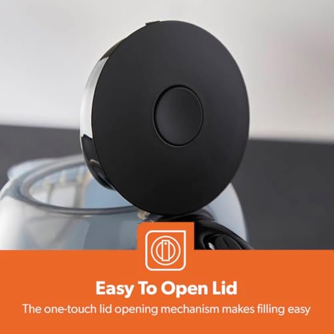 Geepas 1.7L Electric Kettle – LED Illuminating Cordless Jug, Black