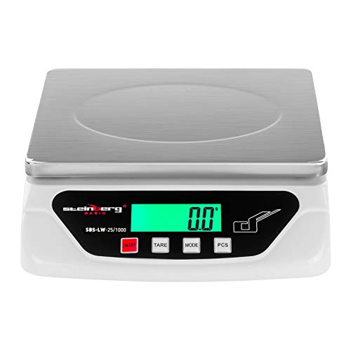 Steinberg Basic Digital Letter Scale - 25 kg / 1 g - Stainless Steel