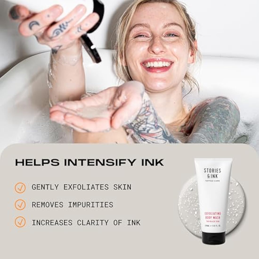 Stories & Ink Tattoo Care AM & PM Set | Vegan Moisturiser & Serum