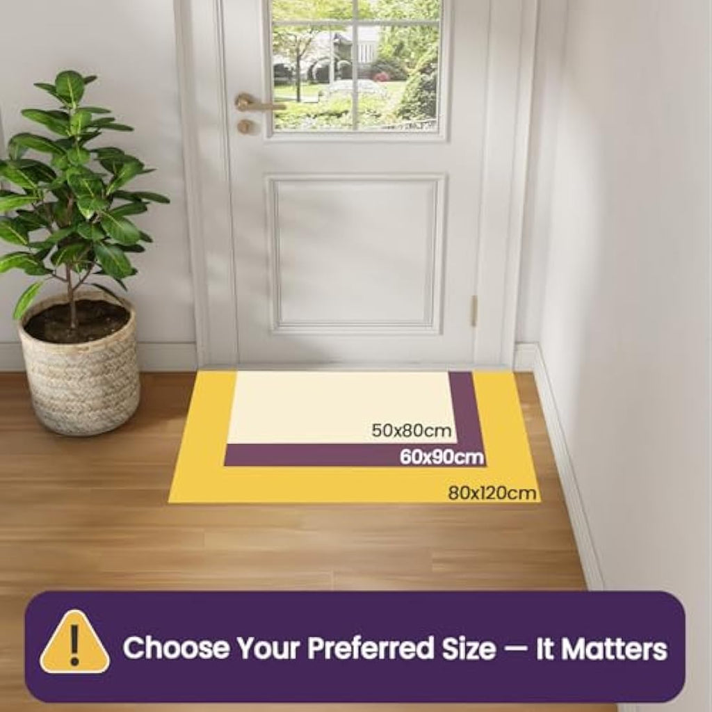 DEXI Dirt Trapper Indoor Door Mat – Absorbent Non-Slip Rug, 60x90cm